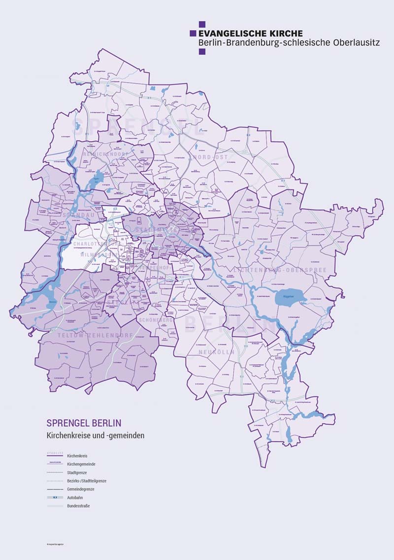 Übersichtskarte EKBO Sprengel Berlin