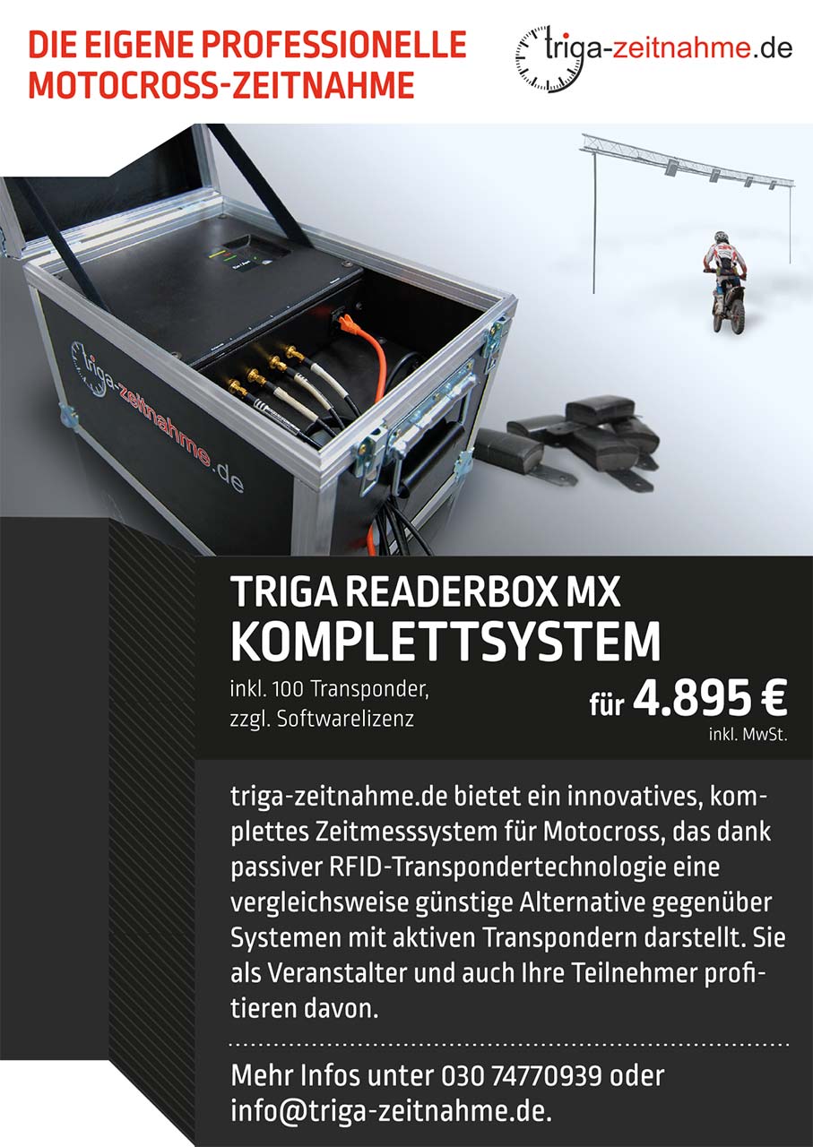 triga Zeitnahme Flyerdesign