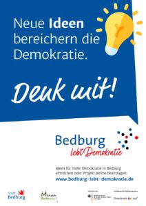 Bedburg Plakat: Demokratie leben