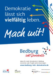 Bedburg Plakat: Demokratie leben