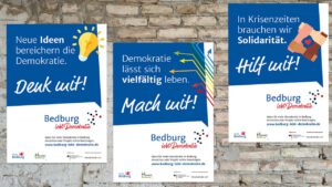 Bedburg Plakatkampagne: Demokratie leben