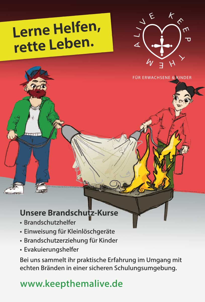 Illustrationen und Layout für Keep them alive