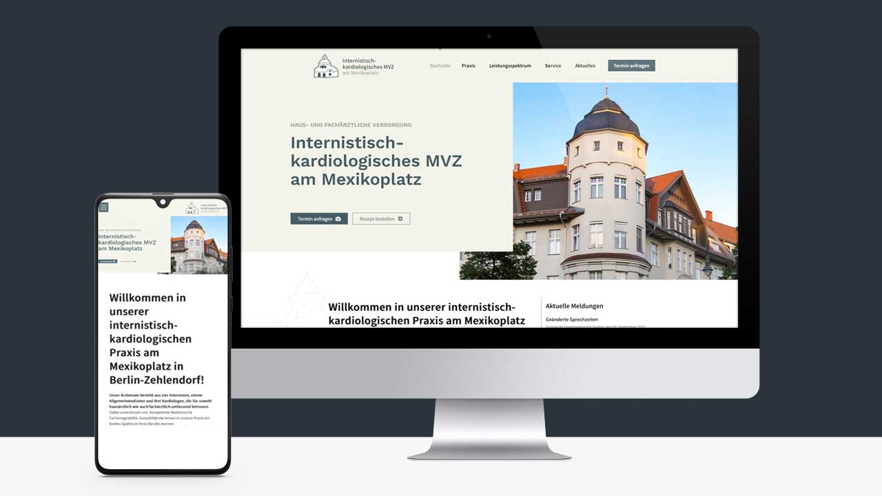 Webseiten-Relaunch MVZ an Mexikoplatz