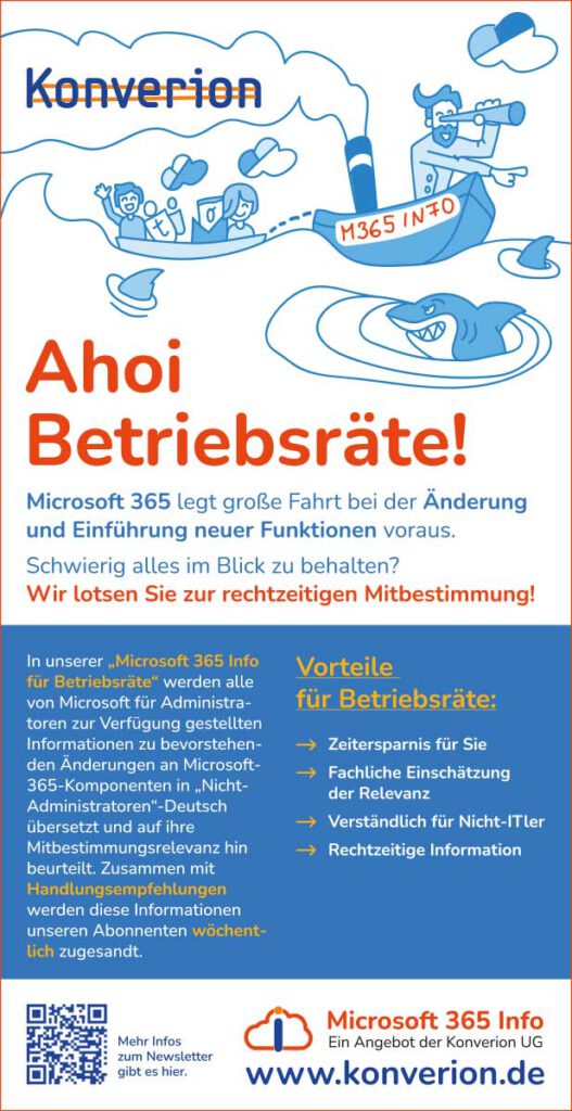 Konverion Werbung Microsoft 365