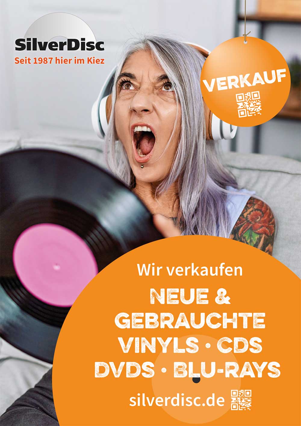 SilverDisc Plakat Plattenverkauf