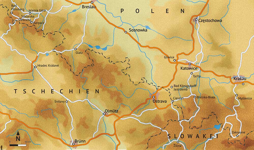 alltours Karte südliches Polen